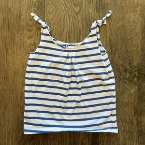 EGG Baby Blue and White Striped Tank Top